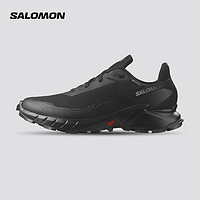 salomon 薩洛蒙 男款 戶外運動防水透氣舒適大耳齒抓地越野跑鞋 ALPHACROSS 5 GTX 烏木色 473075