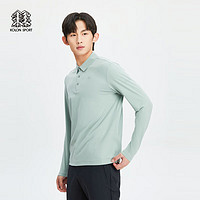 KOLON SPORT可隆男士SECO长袖 POLO 青苔绿MO 180/XL