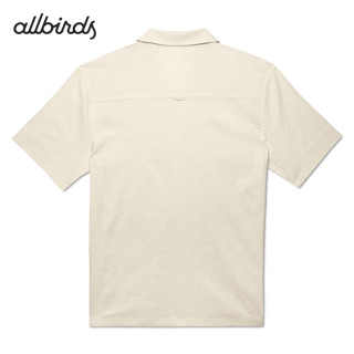 Allbirds The Camp Shirt柔软透气舒爽通勤休闲露营女款衬衫短袖 自然白 XL