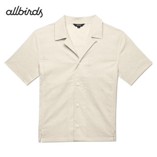 Allbirds The Camp Shirt柔软透气舒爽通勤休闲露营女款衬衫短袖 自然白 XL