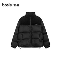 bosie 2023冬季新款羽绒服男情侣灯芯条绒羽绒外套潮