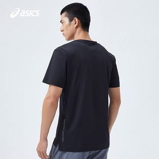 ASICS 亚瑟士 T恤男子运动休闲短袖 2031D136-001 黑色 L