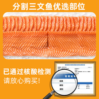 崇鲜 挪威冰鲜三文鱼刺身中段 400g