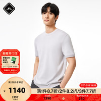 金林德伯格(J.Lindeberg)秋冬男士商务纯棉纯色圆领短袖针织衫52413E005 K3X经典灰 175/96A/M