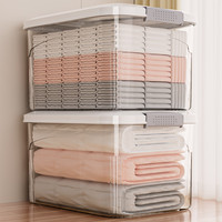 稻草熊收纳箱家用收纳玩具衣服零食收纳盒后备箱大容量储物箱塑料整理箱