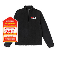 FILA 斐乐 女装半拉链立领羊羔绒套头卫衣