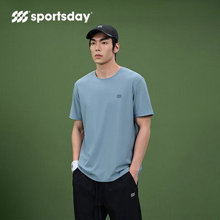 SPORTSDAY海澜之家短袖T恤男24马术运动凉感透气短袖男夏季 浅蓝（净色）(B6) 170/88A(M)