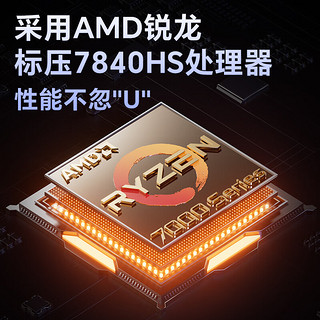 天钡AOOSTAR GEM10迷你主机 AMD高性能电脑整机 电竞游戏小型口袋便携办公商用MINI台式机OCuLink接口 锐龙R7-7840HS 32G内存1TB Nvme固态硬盘