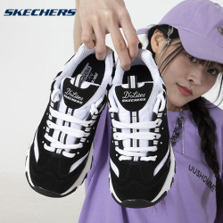 skechers斯凯奇熊猫鞋女鞋春季运动鞋复古休闲鞋老爹鞋