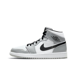 【17号20点】X Air Jordan 1 Mid AJ1烟灰灰白 篮球鞋 554724-092