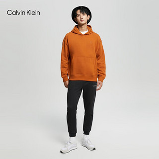 卡尔文·克莱恩 Calvin Klein Jeans秋冬男士经典休闲简约刺绣抓绒连帽套头卫衣40HM256 GQT-骆驼棕 M