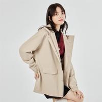 GIORDANO 佐丹奴 女式休闲宽松落肩风衣