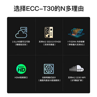 Lenovo 联想 ECC-T30 台式机 白色（酷睿i5-9500、核芯显卡、16GB、512GB SSD）