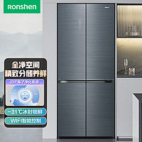 容声（Ronshen）503升变频一级能效十字对开四开门冰箱家用大容量自由嵌入BCD-503WVS1FPCA全空间净化 