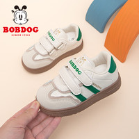 巴布豆(BOBDOG)童鞋男宝宝学步鞋春秋款儿童运动鞋 101341041 米/草地绿27 27码内长17.4cm/适合脚长16.4cm
