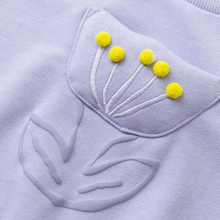 minibala迷你巴拉 巴拉男童女童卫衣春秋宝宝儿童套头上衣230124121211 奶白10501 120