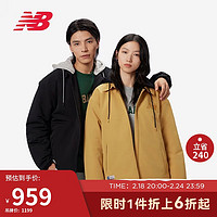 new balance 外套男款24年冬季保暖休闲户外防寒连帽棉衣NQE11011 DB M