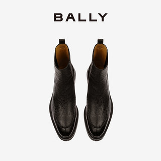 BALLY/巴利男士黑色皮革短靴6302761 黑色 40.5