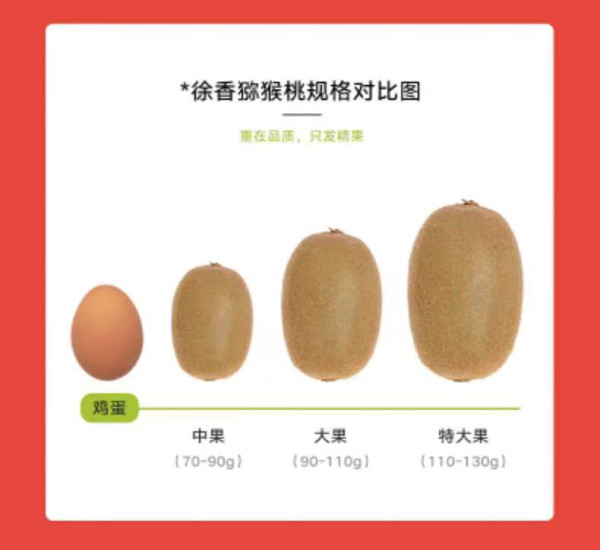 mrseafood京鲜生陕西徐香绿心猕猴桃奇异果12粒单果约7090g新鲜水果