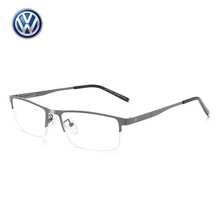 VOLKSWAGEN近视眼镜男女光学镜架商务眼镜框配蔡司视特耐镜片  框+1.60镜片