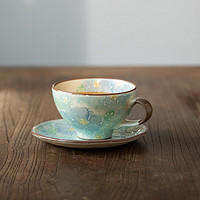 同合日本丹山窑青樱咖啡杯套装高档日式下午茶茶杯小清新茶具 青樱套杯 1个 280ml