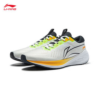 LI-NING 李宁 吾适LITE V2-贾卡丨跑步鞋男四季透气软弹休闲运动轻跑鞋ARST053 云雾白-10 42