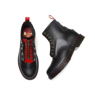 马汀博士 Dr.Martens 1460 YOTR 机车靴光面皮黑色女款8孔马丁靴