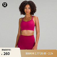 lululemon丨Like a Cloud女士长款运动内衣 B/C 速干透气 LW2CSIS 瑜伽内衣 石榴红 4