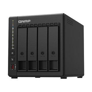 威联通（QNAP）TS-464C2 四核心处理器nas网络存储服务器内置双M.2插槽（含硬盘18T*2）