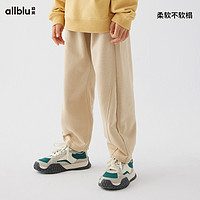 ALL BLU 幼岚 柔软透气廓形萝卜裤舒适挺括有型24春季新款儿童男女童长裤