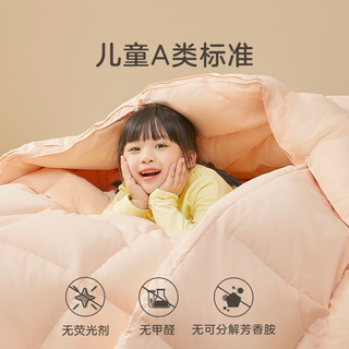 罗莱生活 LUOLAI 家纺儿童A类95白鹅绒被羽绒被加厚保暖冬被芯棉被春秋被子