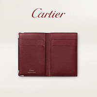 Cartier卡地亚Must系列信用卡皮夹 小牛皮双C标志卡包