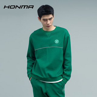 HONMA【活力系列】高尔夫服饰男士圆领卫衣 墨绿 S