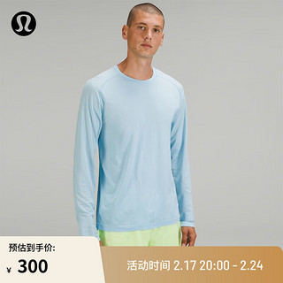 lululemon 丨Metal Vent Tech 男士运动长袖 T 恤 2.0 LM3CX4S 粉末蓝/冷蓝 L