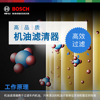 BOSCH 博世 机油滤芯机滤机油滤清器0986AF0528适用于长安CS75 Plus/55/85/凌轩/睿骋CC/CX70T/欧尚A800/科尚