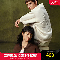 杰克琼斯 杰克·琼斯（JACK&JONES;）春季男士棉服衣服毕加索联名设计时尚字母宽松夹克棉衣外套男装 古瓷色A01 175/96A/M