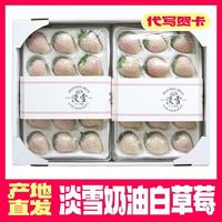 慕容三少【直发空运】淡雪天使白草莓新鲜水果高端礼盒节 白色恋人 1盒20粒礼盒装250g