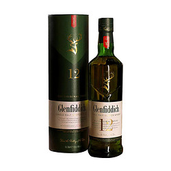 Glenfiddich 格兰菲迪 12年 单一麦芽 苏格兰威士忌 700ml 单瓶装