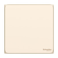 施耐德电气 空白面板 白板 86型开关插座面板 盖板 皓呈系列 珍珠金色