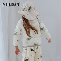milkbarn 2024儿童防晒衣宝宝海边上衣连帽外套男女童春秋童装