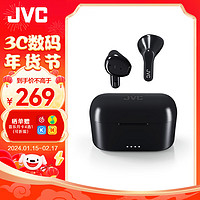 移动端、京东百亿补贴：JVC 杰伟世 HA-A3T 真无线半入耳塞式蓝牙耳机音乐跑步运动舒适双耳安卓苹果通用触控支持语音助手