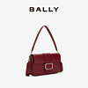 BALLY/巴利女士红色皮革斜挎包6302598