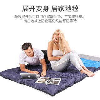 探险者TANXIANZHE户外双人睡袋成人睡袋春秋冬季保暖睡袋双人睡袋可拆分