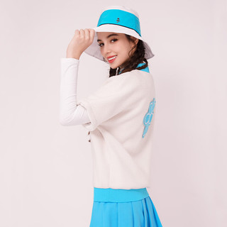 CASTELBAJAC(C牌)高尔夫服装女装卫衣全新时尚羊羔毛保暖舒适运动T恤女 白色 S