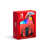 88VIP：Nintendo 任天堂 Switch (OLED) 版本马力欧红色套装体感健身家用