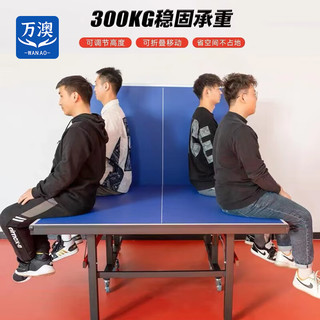 万澳室内游乐设备乒乓球台防水工程款12MM桌面30MM腿无轮仅网架