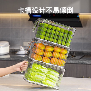 食品级冰箱收纳盒保鲜盒厨房蔬菜水果整理冷冻鸡蛋饺子盒