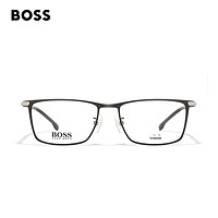 HUGO BOSS 眼镜框男士商务方框钛合金近视眼镜架可配度数镜片 1226