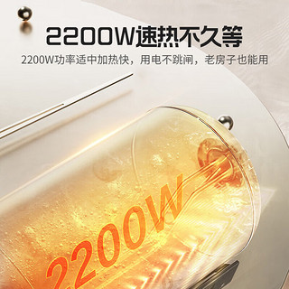 澳柯玛（AUCMA）电热水器 2200W速热 50升 家用储水式 水电分离加热管 防电墙 智能预约控制FCD-50W110D