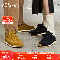 Clarks其乐男鞋休闲鞋男时尚潮流男舒适运动鞋鞋女鞋 黑色拼色(男款)261612457 38